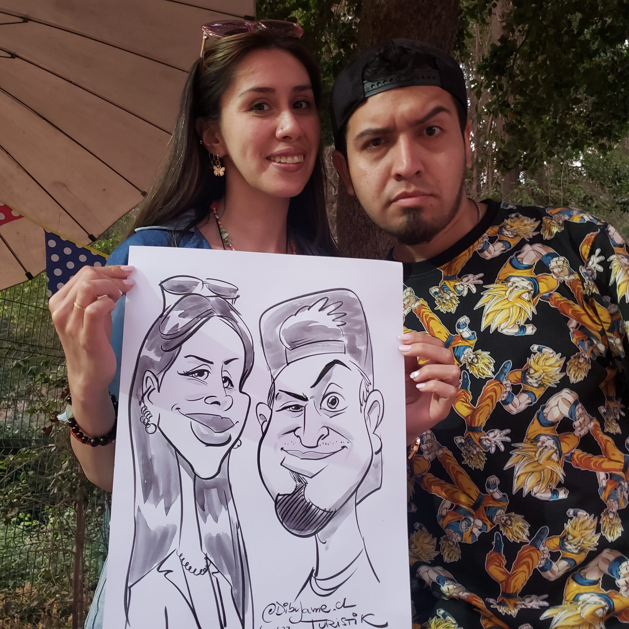 Caricaturas en Evento 18